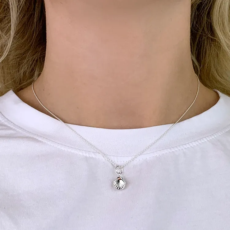 Muschel Anhänger aus Silber