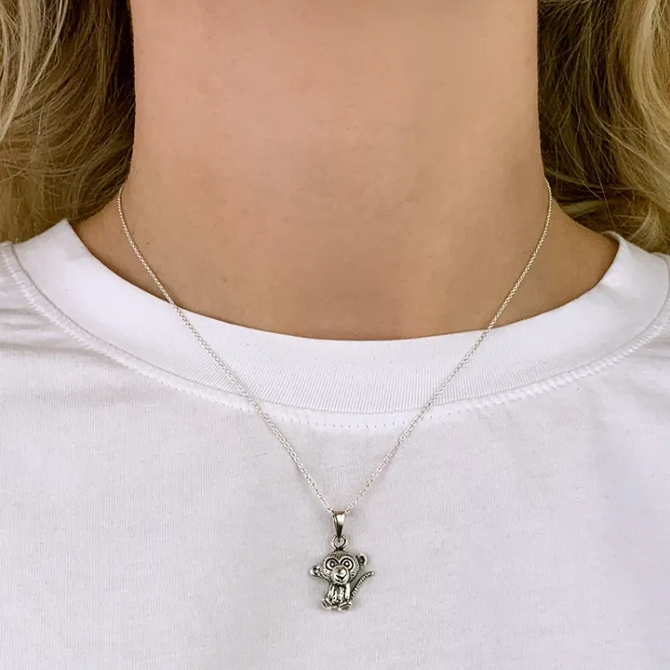 Affe Anhänger aus Silber