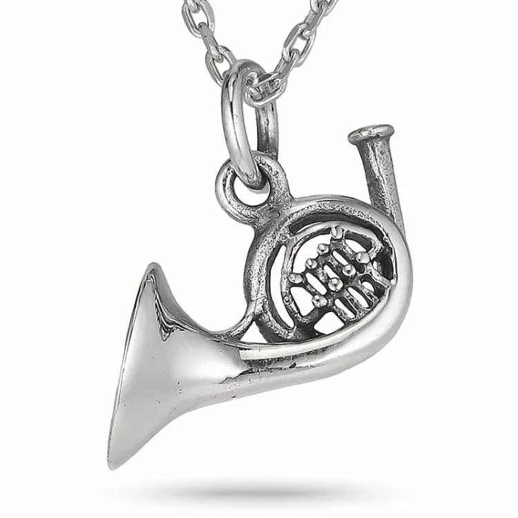 Horn Anhänger aus Silber