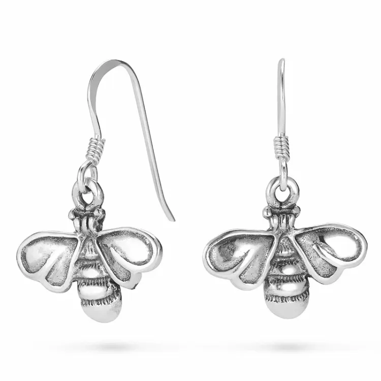 Biene Ohrringe in Silber