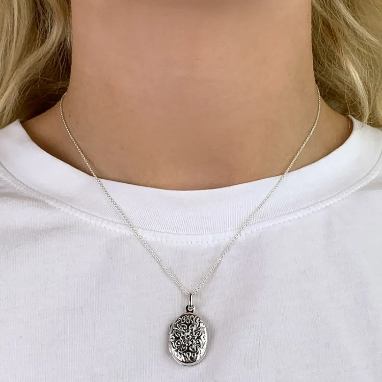 Medaillon Anhänger aus Silber
