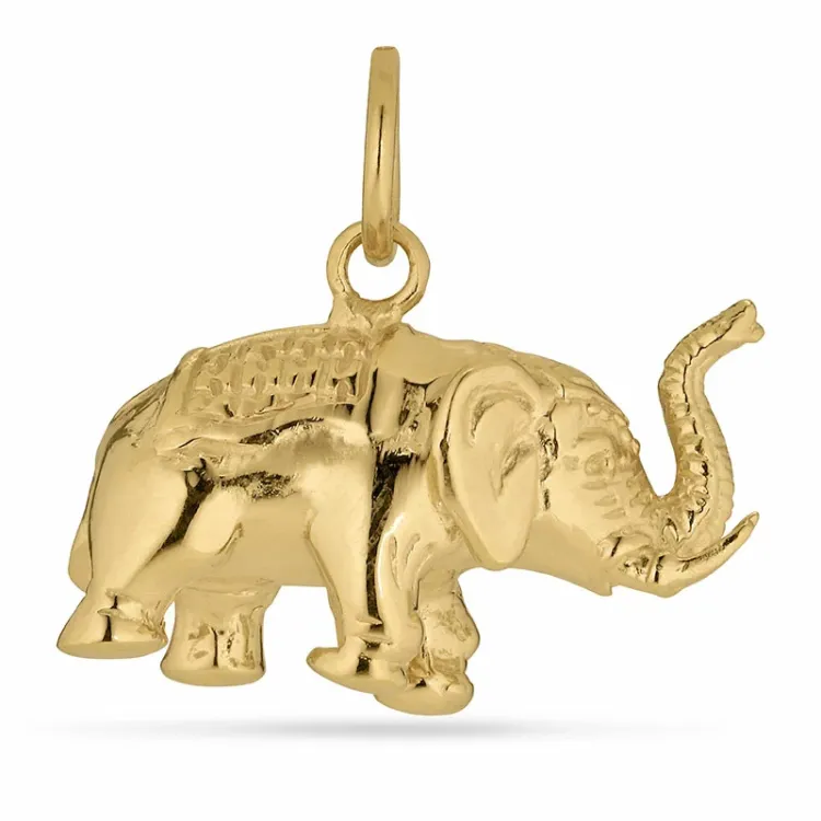 Elefant Anhänger aus vergoldetem Sterlingsilber