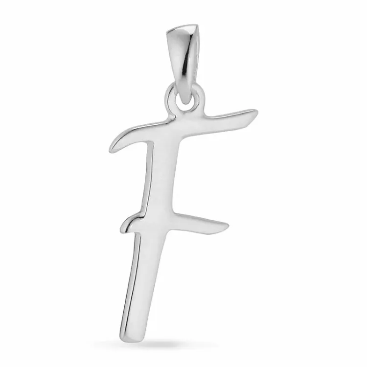 buchstab f Anhänger aus Silber - My Letter