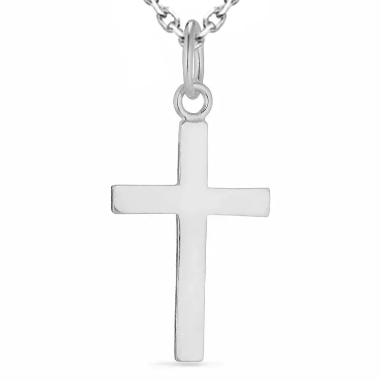 Kreuz Halskette aus Silber und Anhänger aus Silber