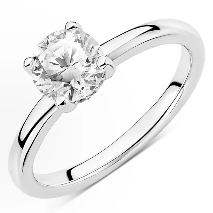 Zirkon Solitärring aus Silber