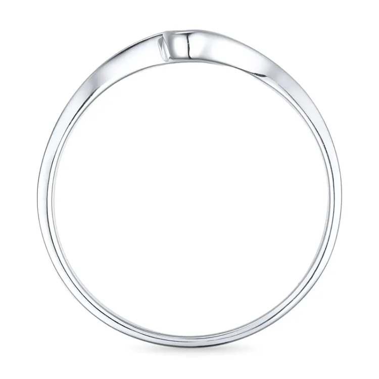 Diamant Ring in 9 Karat Weißgold 0,02 ct