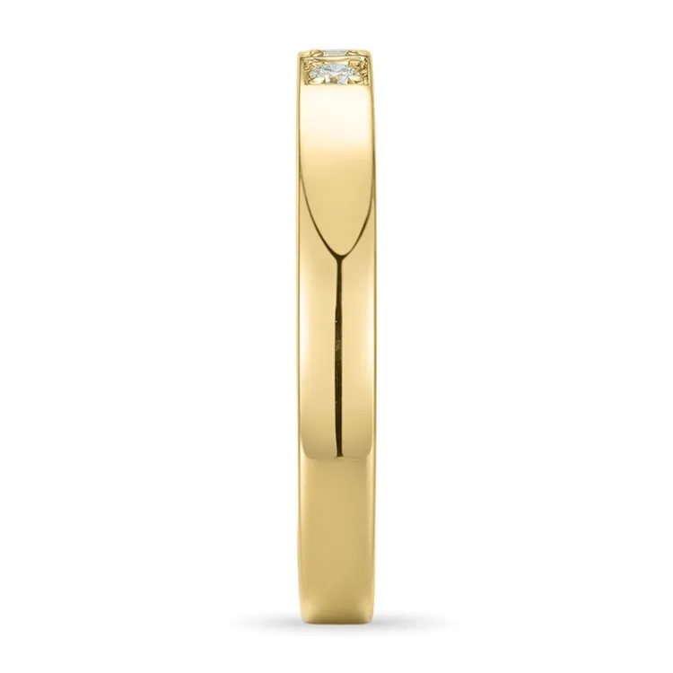 Diamant Gold Memoirering in 9 Karat Gold 0,09 ct