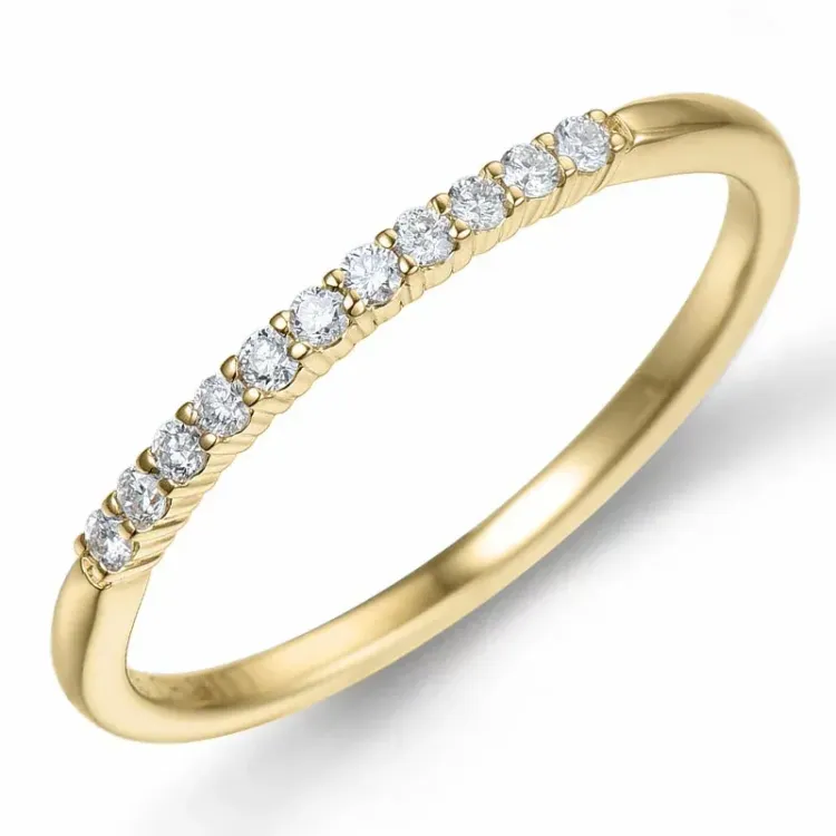 Diamant Ring in 9 Karat Gold 0,10 ct