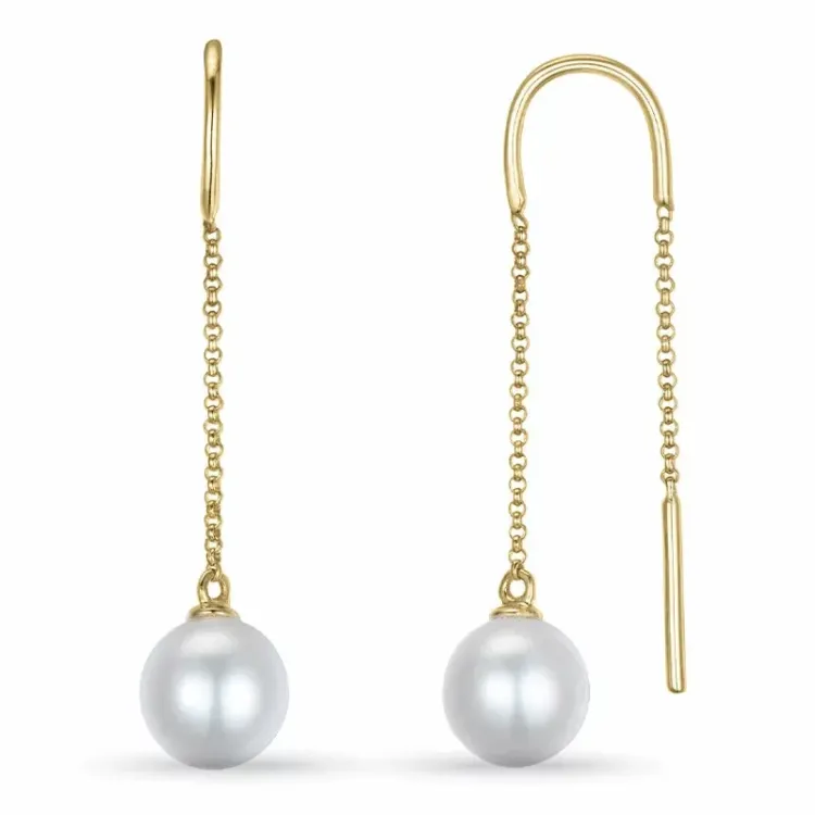 Perle ketten ohrringe in 9 Karat Gold