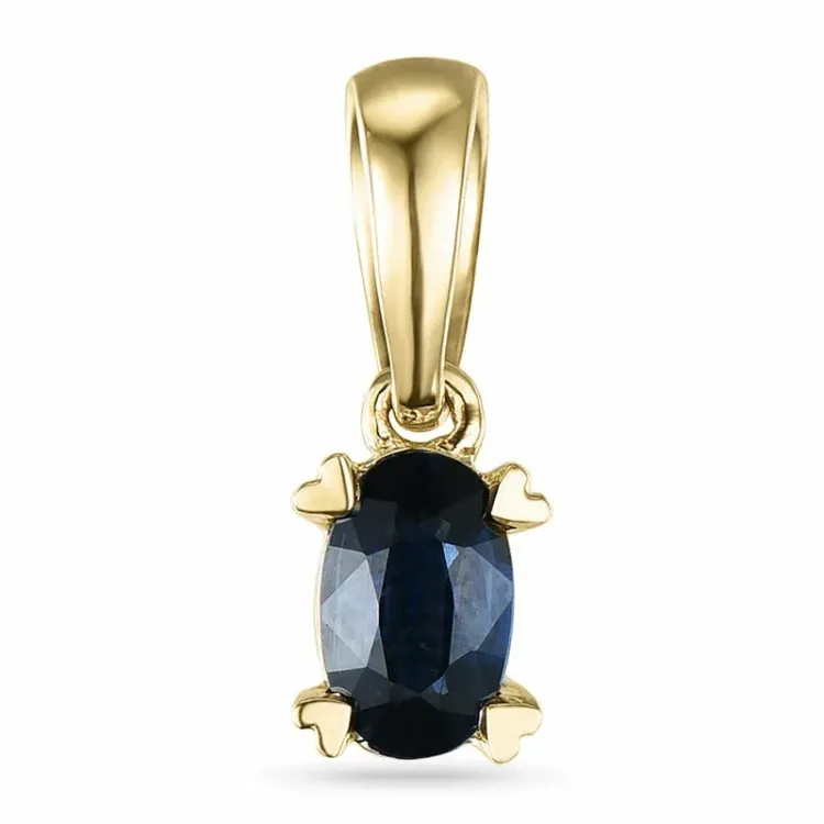 Saphir Anhänger in 9 karat Gold 0,35 ct