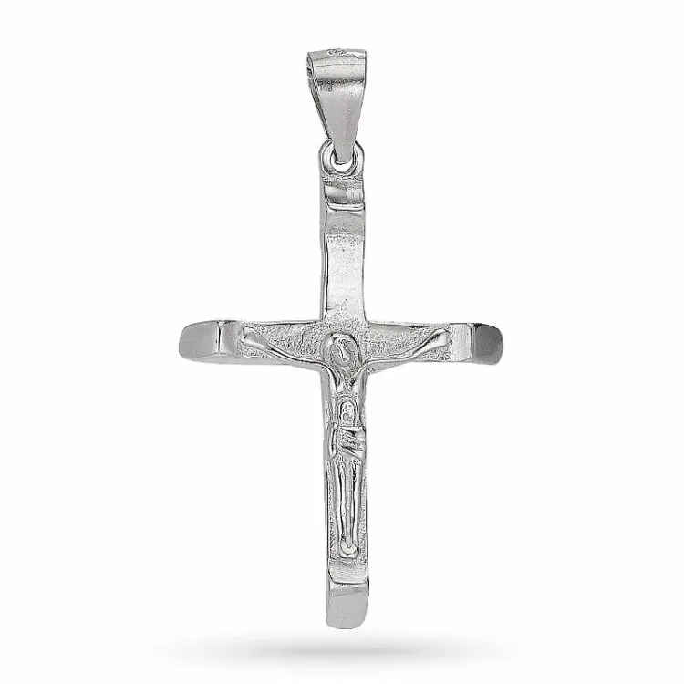 Kollektionsmuster kreuz mit jesus anhänger aus silber