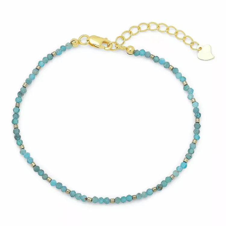 Schmuckstein Armband mit Apatit und hematite - Loom Stones