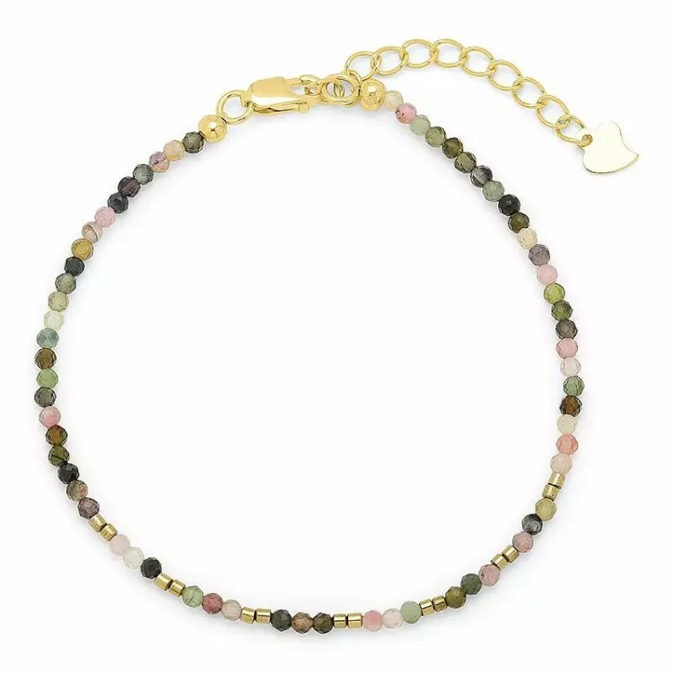 Schmuckstein Armband mit Turmalin und hematite - Loom Stones