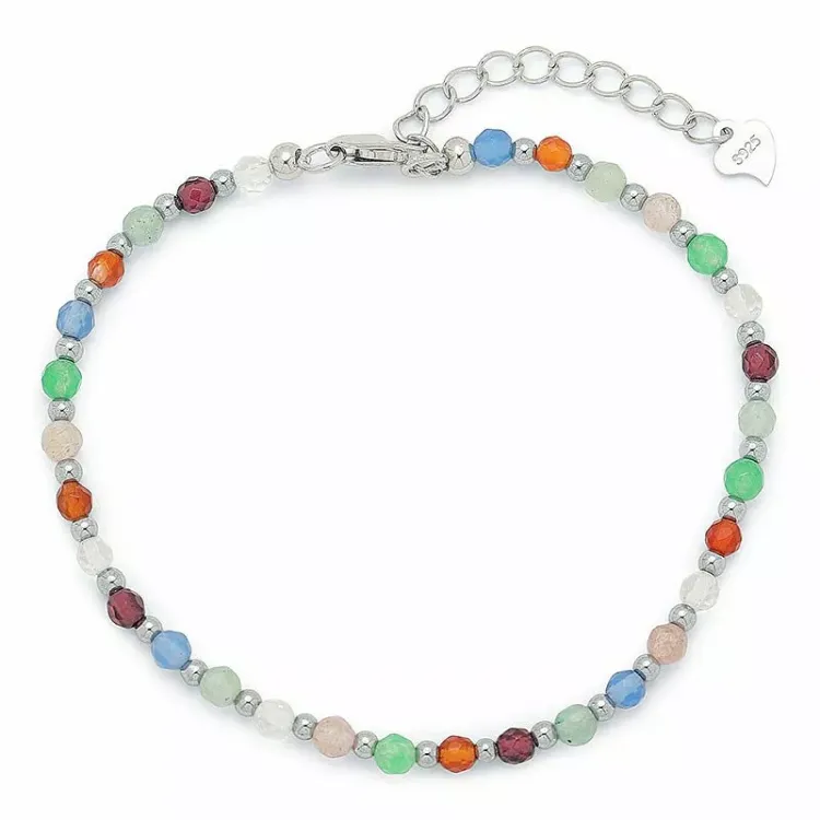 Armband mit hematite und Schmuckstein - Loom Stones