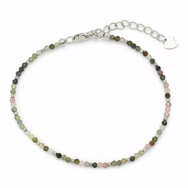 Schmuckstein Armband mit Turmalin und hematite - Loom Stones