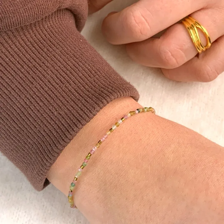 Armband mit Turmalin und hematite - Loom Stones