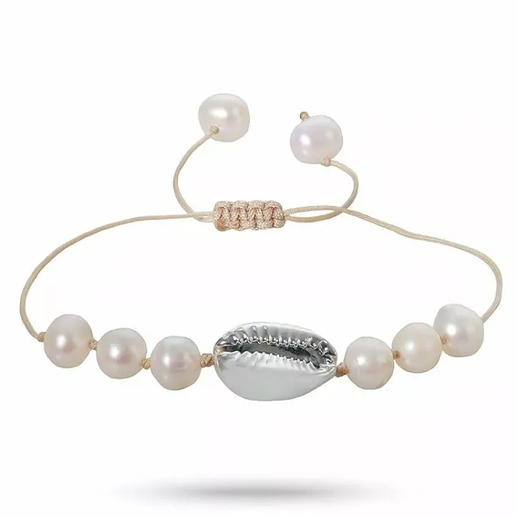 Perle Muscheln Armband aus MADU Armband 17 cm plus 4 cm x 12 mm