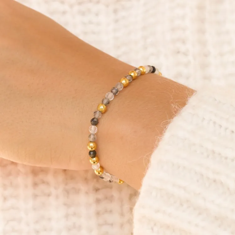 Armband mit Quarz - Loom Stones