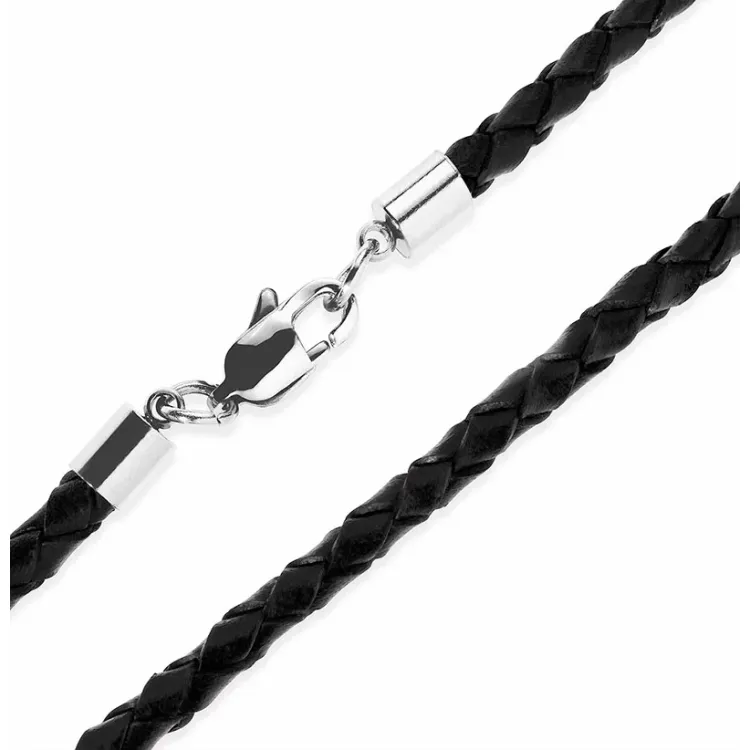Halskette aus Leder 50 cm x 4,0 mm