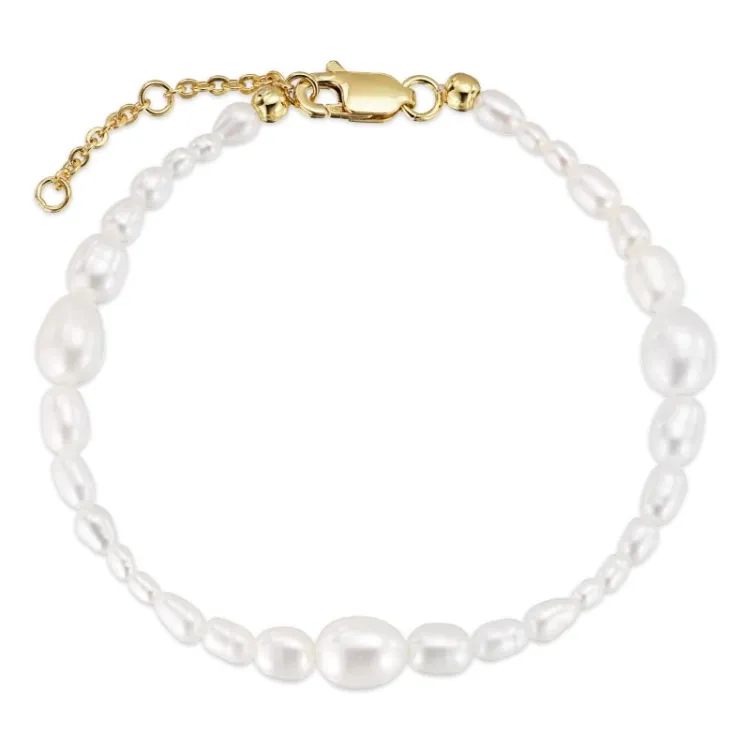 Verschiedenen Größen Armband mit Süßwasserperle