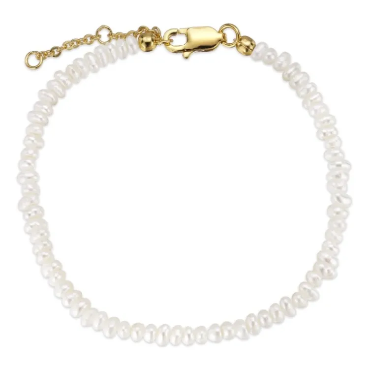 3 mm Armband mit Süßwasserperle