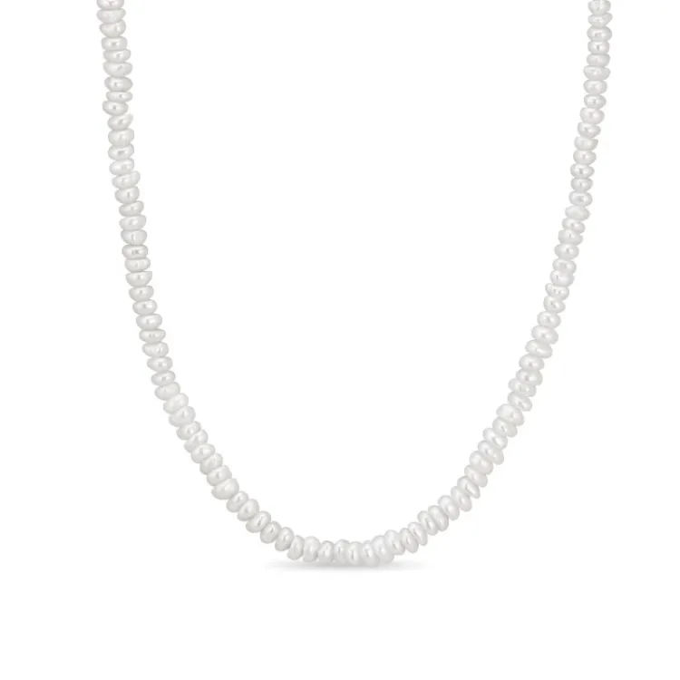 4 mm Perlenkette mit Süßwasserperle