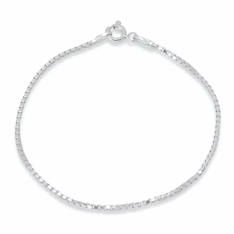 Veneziaarmband aus silber x 1,2 mm