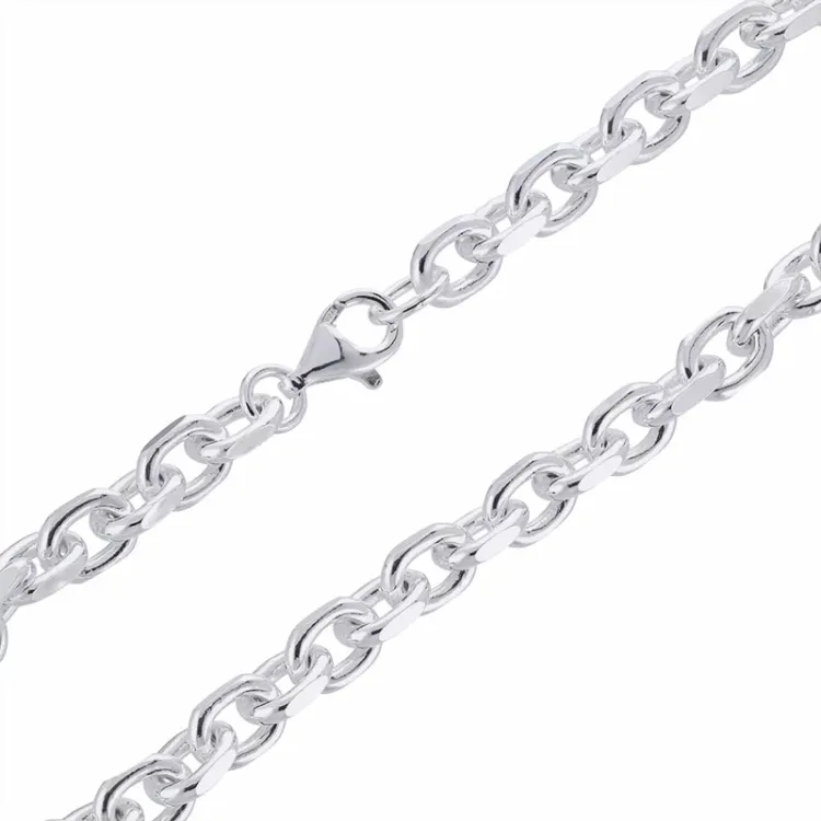 Karte Ankerhalskette aus Silber 45 cm x 6,6 mm