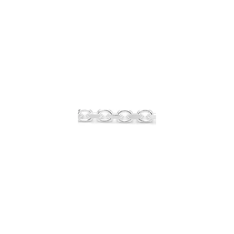 Facettenschliff Ankerarmband aus Silber 21 cm x 8,8 mm