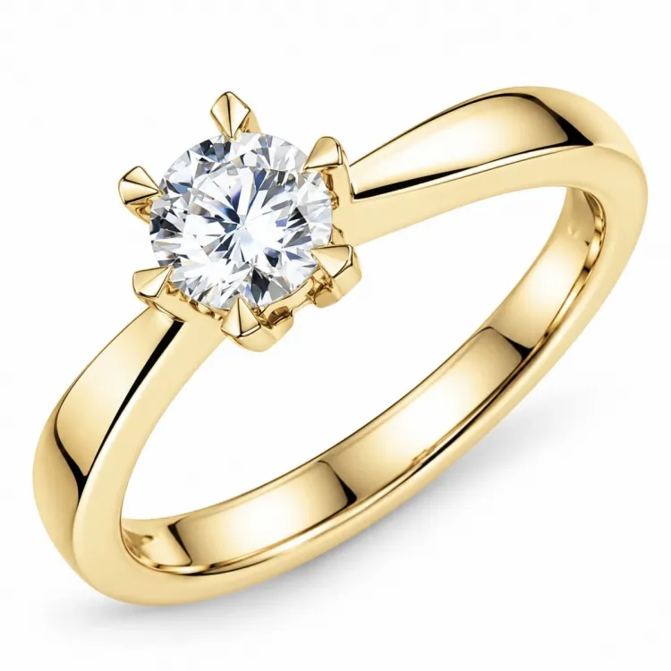 0,50 ct lab grown Diamant Ring in 14 Karat Gold 0,50 ct