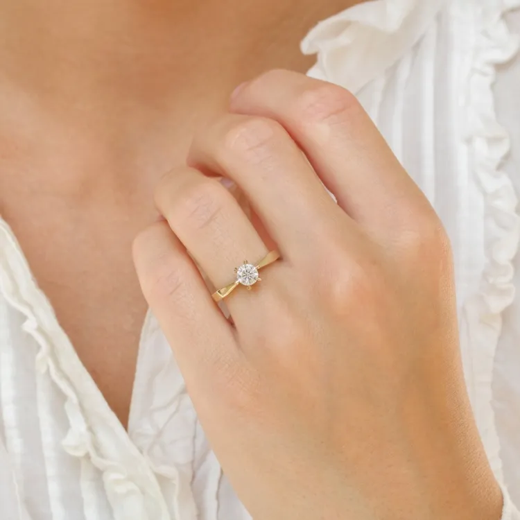 0,50 ct lab grown Diamant Ring in 14 Karat Gold 0,50 ct