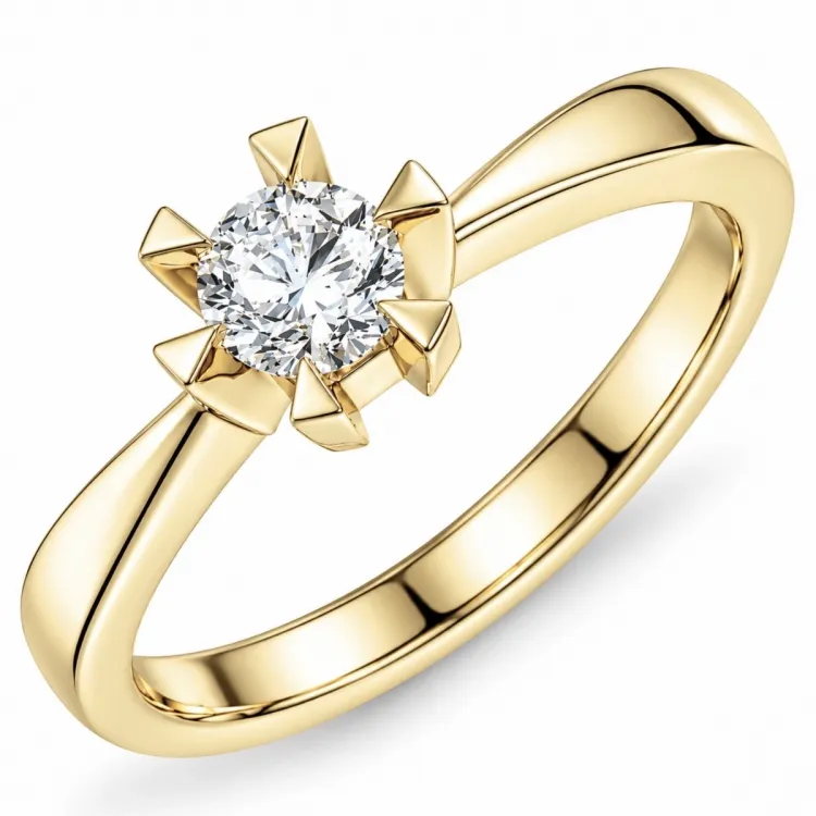 0,40 ct lab grown Diamant Ring in 14 Karat Gold 0,40 ct