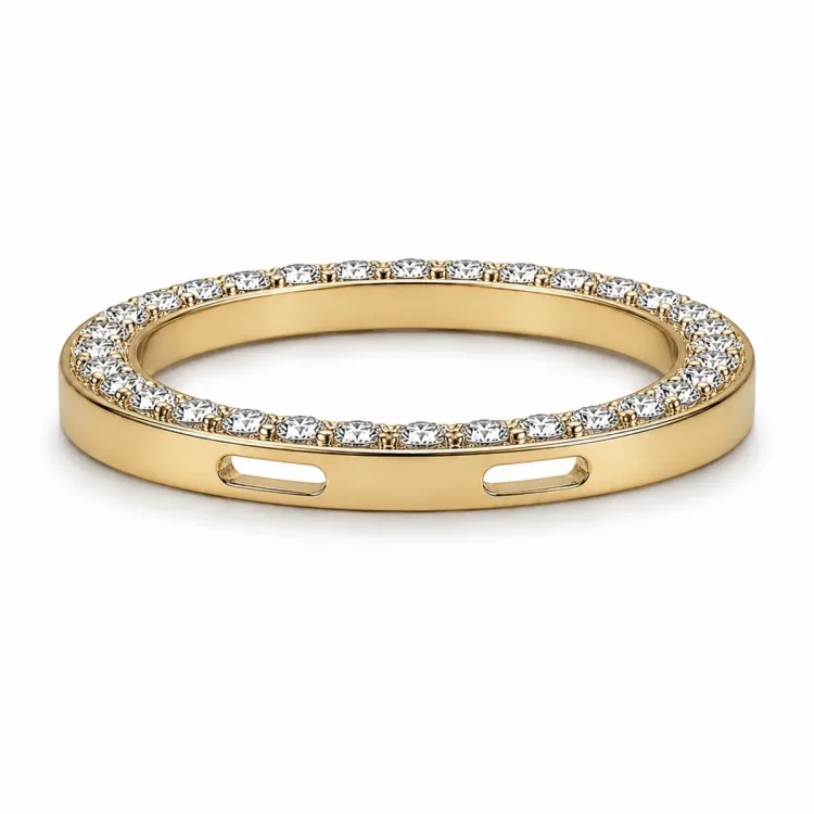 runder lab grown Diamant Anhänger in 14 karat Gold 1,03 ct