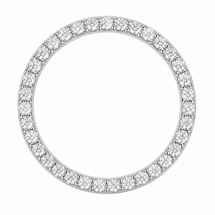 runder lab grown Diamant Anhänger in 14 karat Weißgold 1,03 ct