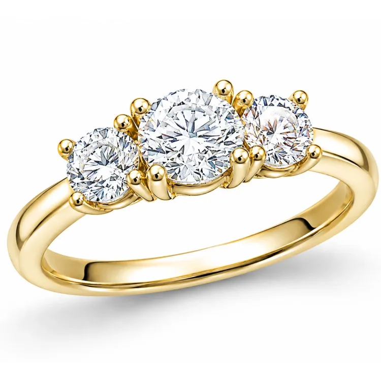 lab grown Diamant Ring in 14 Karat Gold 0,50 ct 0,52 ct