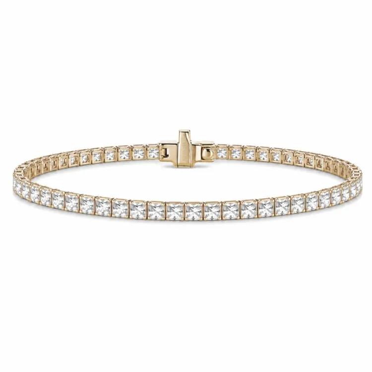 Tennisarmband 3,14 ct aus 14 Karat Gold