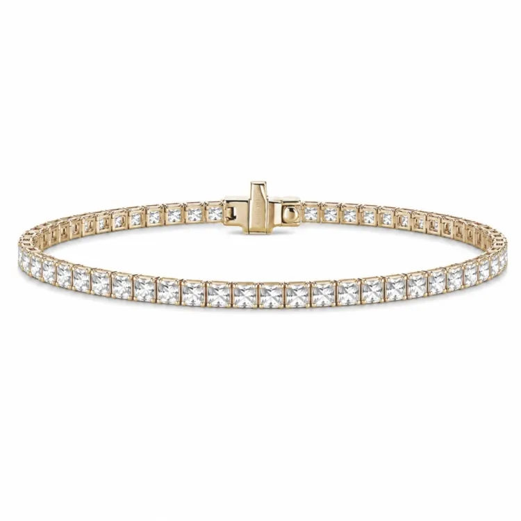 Tennisarmband 2,86 ct aus 14 Karat Gold