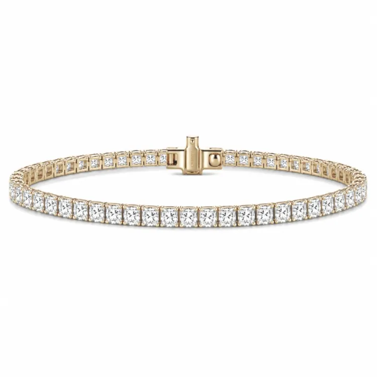 Tennisarmband 4,36 ct aus 14 Karat Gold