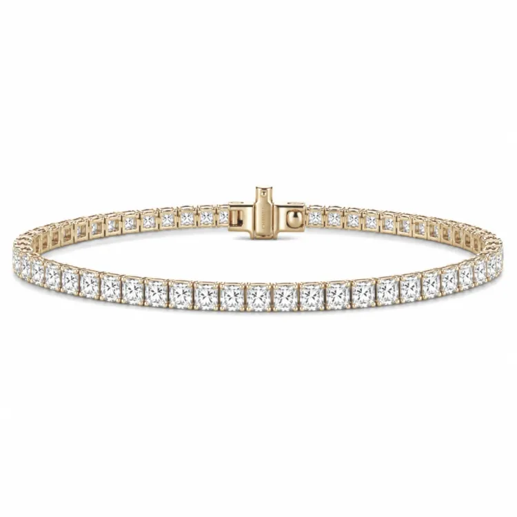 Tennisarmband 5,36 ct aus 14 Karat Gold