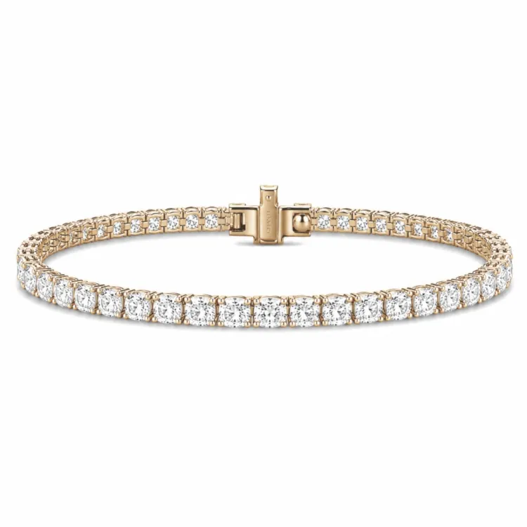 Tennisarmband 6,22 ct aus 14 Karat Gold