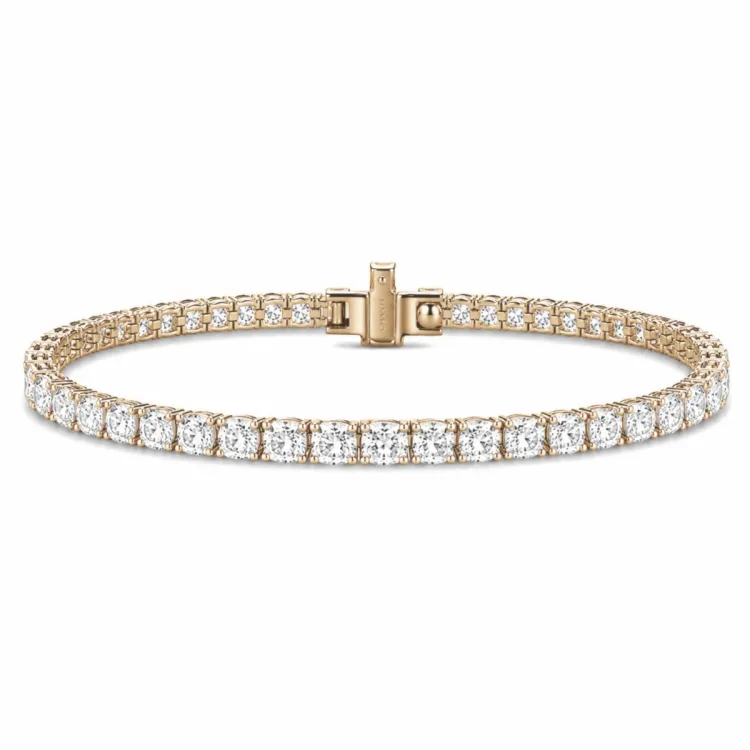 Tennisarmband 6,61 ct aus 14 Karat Gold