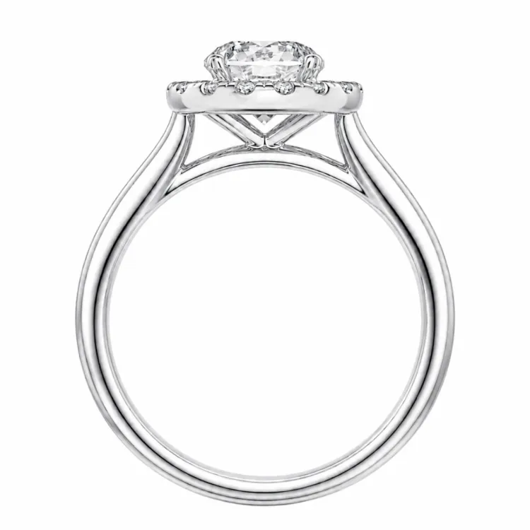 lab grown Diamant Ring in 14 Karat Weißgold 1,0 ct 0,21 ct