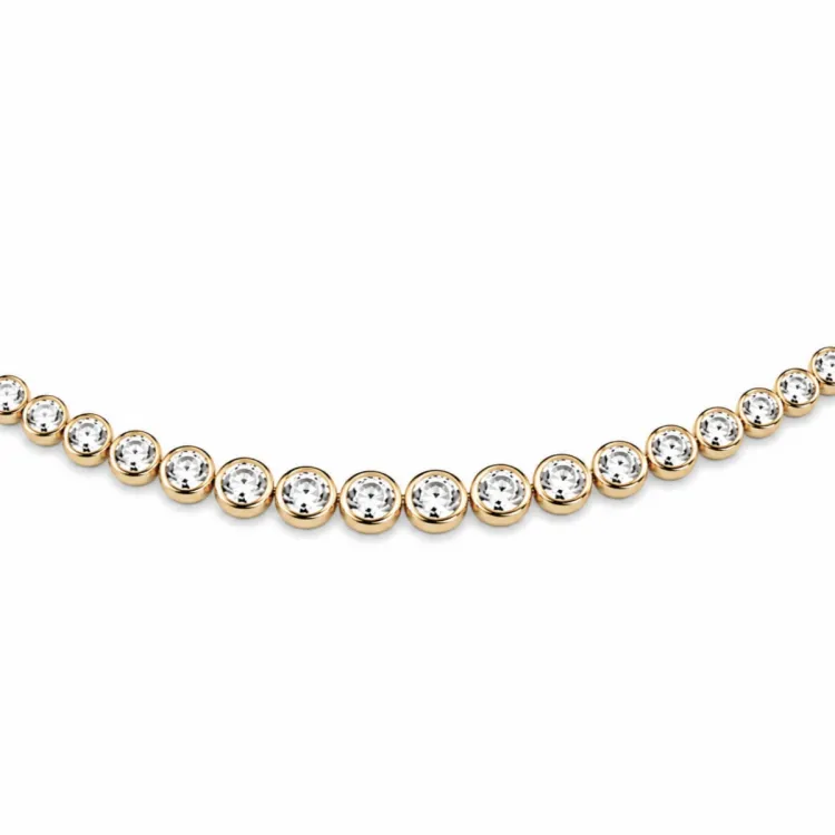 42 cm Halskette mit Anhänger aus 14 Karat Gold 5,76 ct