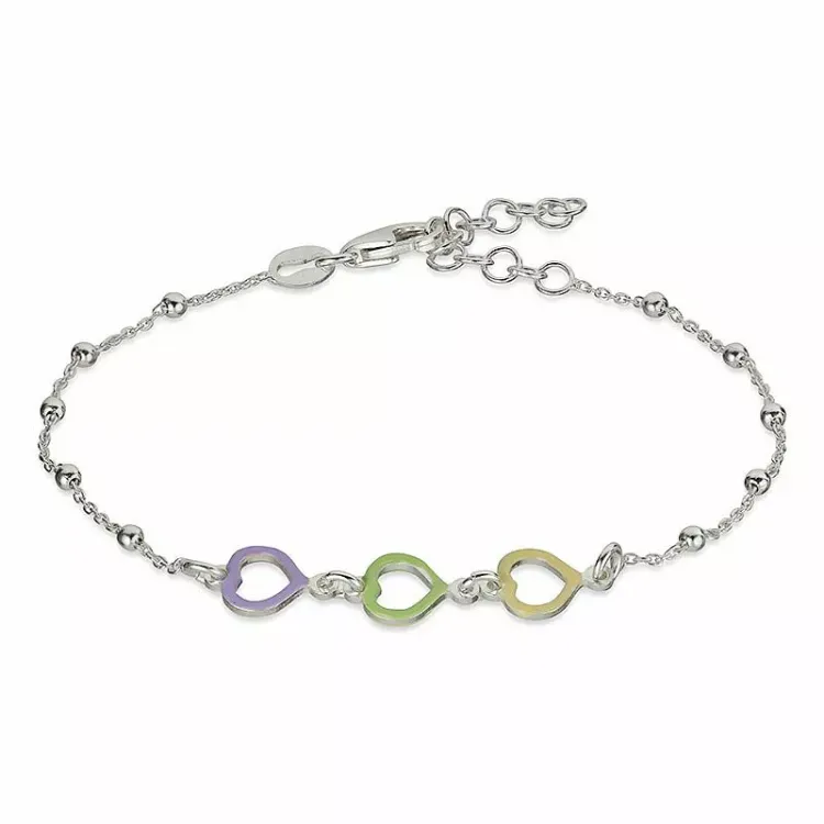 Herz Armband aus Silber und Herzförmiger Anhänger aus Silber