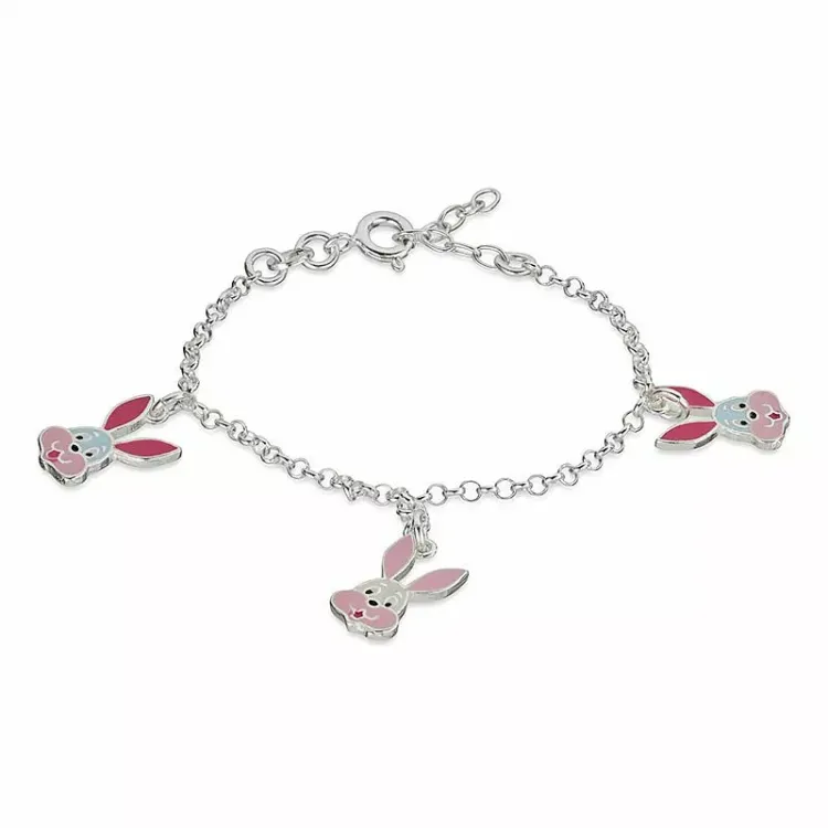 Kaninchen Kinderarmband aus Silber