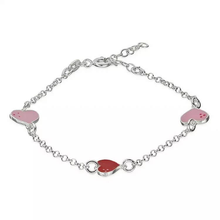 Herz Armband aus Silber und Herzförmiger Anhänger aus Silber