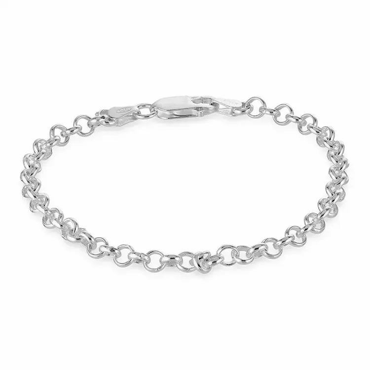 Kugel Armband aus Silber x 3,7 mm