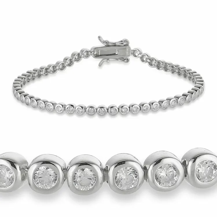 Kollektionsmuster Tennisarmband aus Silber  x 3,2 mm