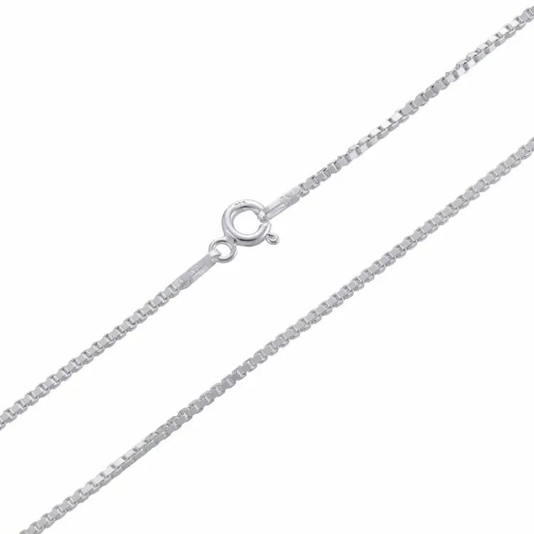 Karte Veneziahalskette aus Silber 38 cm x 1,2 mm