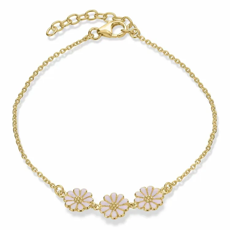 Marguerite violettem Armband aus vergoldetem Sterlingsilber - Maggie